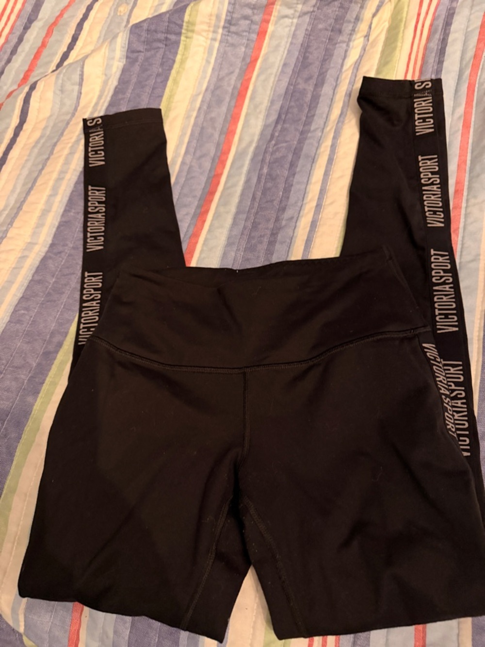 Victoria's Secret Black VictoriaSport High-Waist Leggings